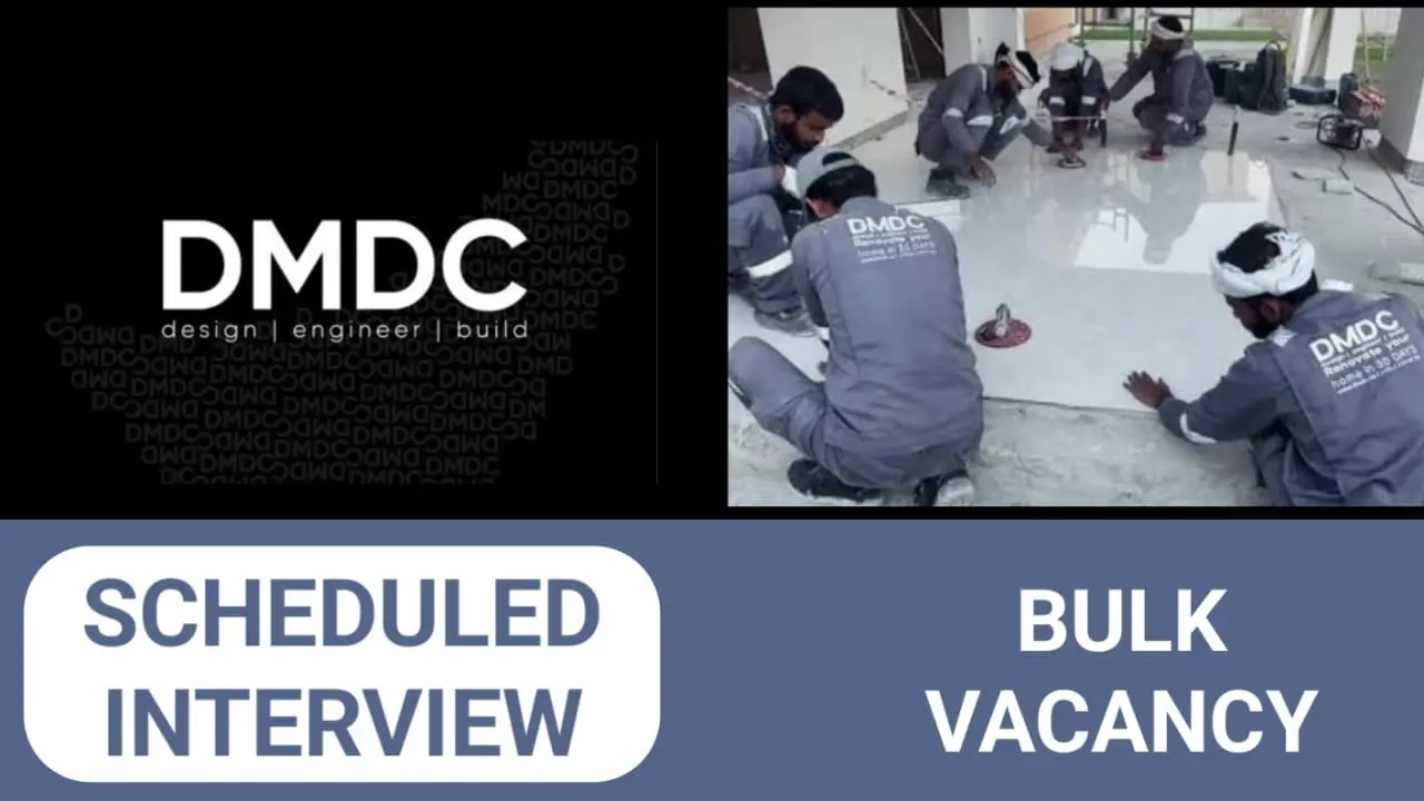 DMDC company has some new vacancies| These vacancies in UAE 2024